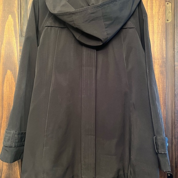 Jones New York women’s Lined Jacket with Detachable Hood rain coat Size L - Picture 8 of 8